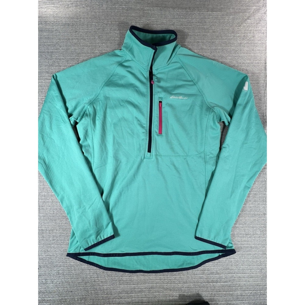 Eddie Bauer First Ascent Freeheat Womens 1/4 Zip Pullover Waffle SIZE TM